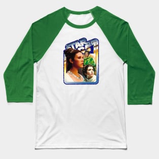 The Princess (blue starfield, chrome border) Baseball T-Shirt